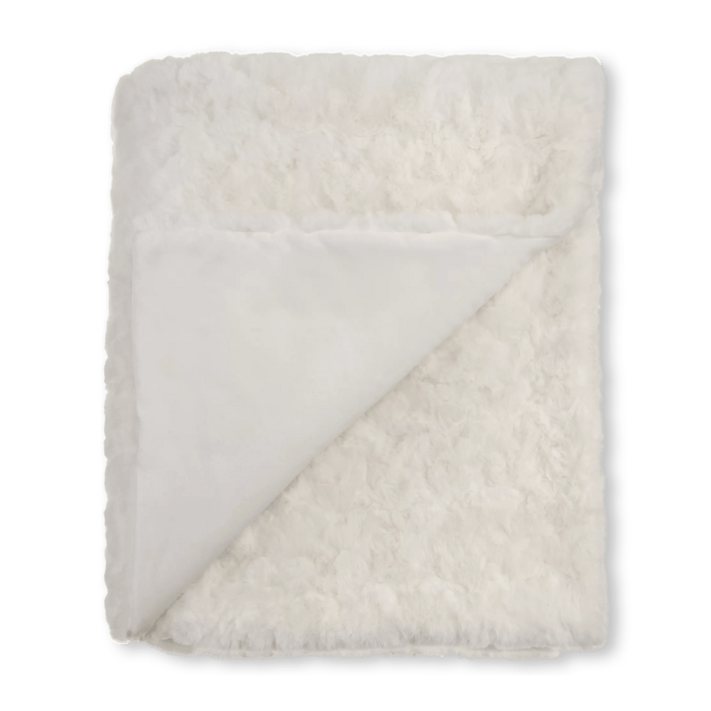 White Sheep Faux Fur Throw