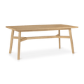 Mid-Century Modern Natural Wood Dining Table