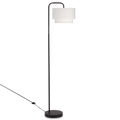 Metal Floor Lamp with White Shade