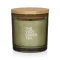 Bouclair Green Tea Candle with Wooden Lid