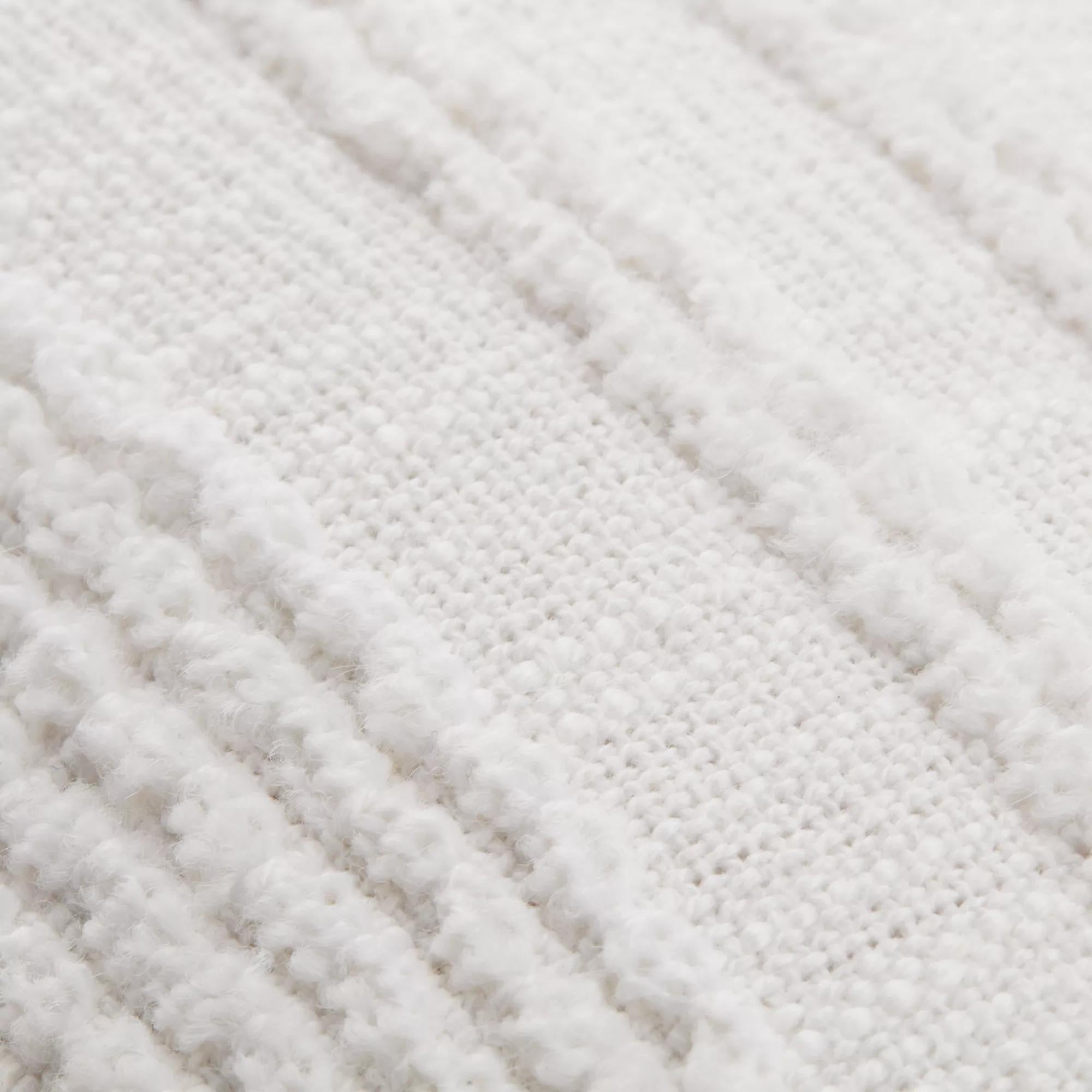 White Lindy Lumbar Decorative Pillow