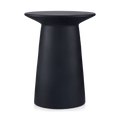 Black Cement Hourglass Side Table