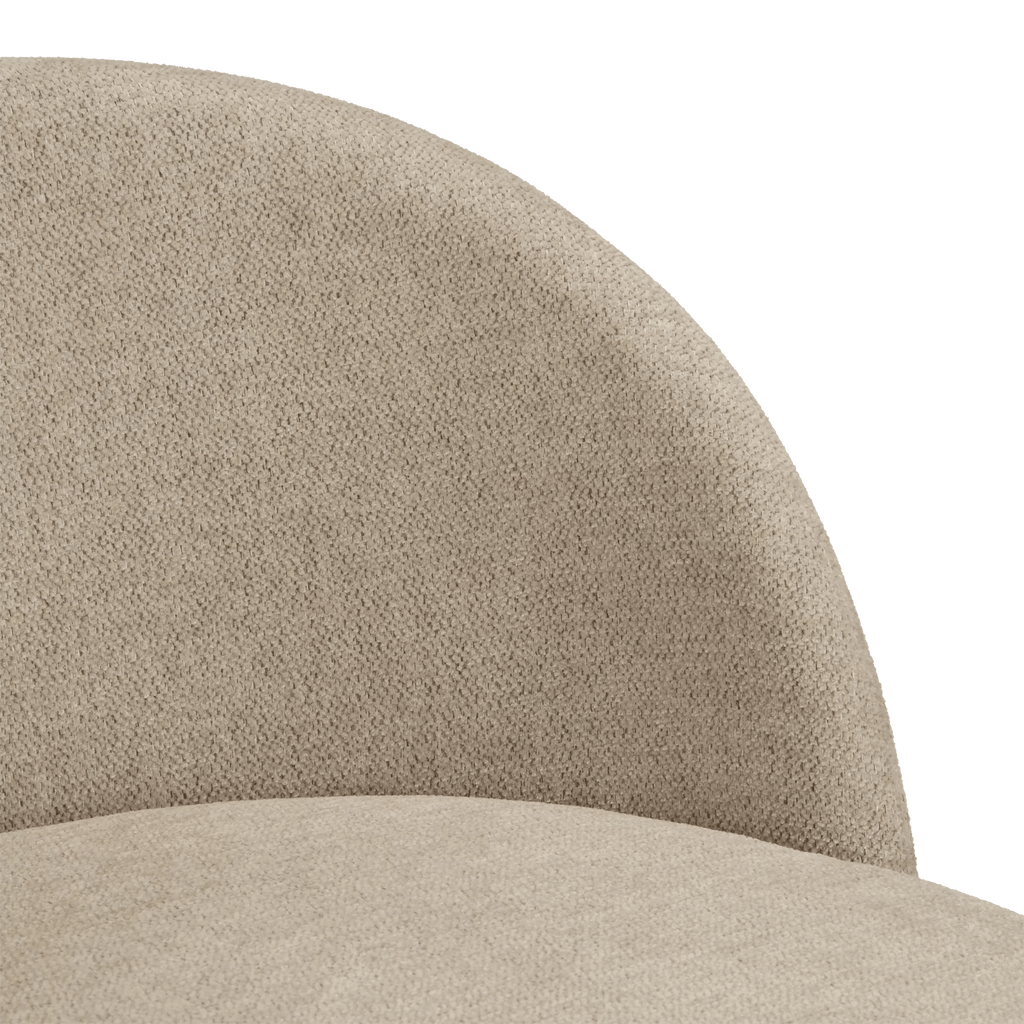 Fabric and Wood Stool