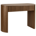 Walnut Console with Drawer
