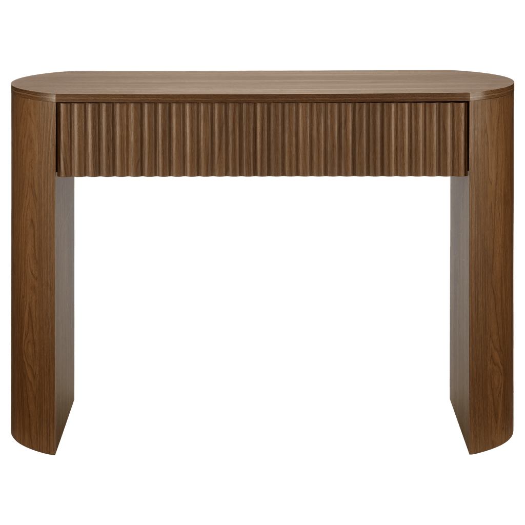 Walnut Console with Drawer
