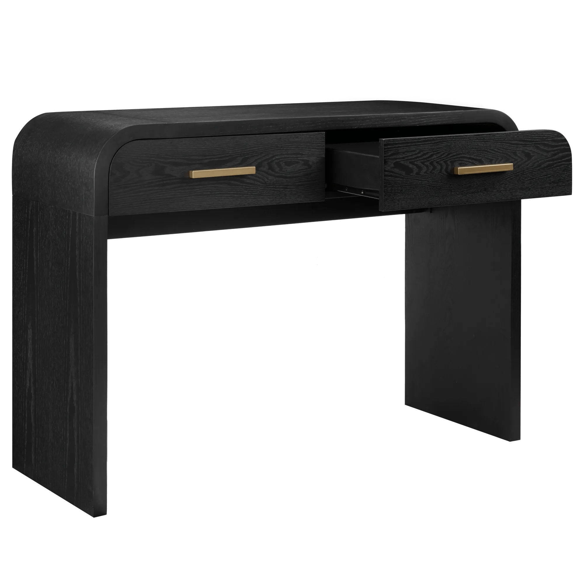 Black Console with Drawers