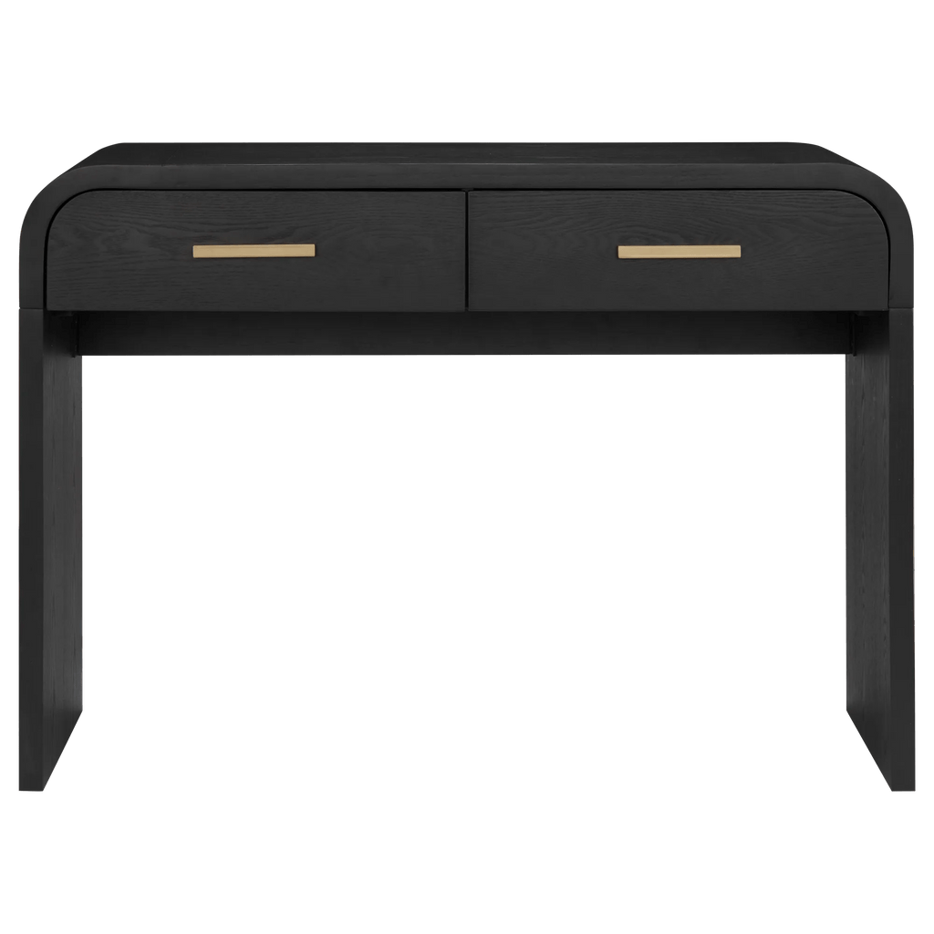 Black Console with Drawers