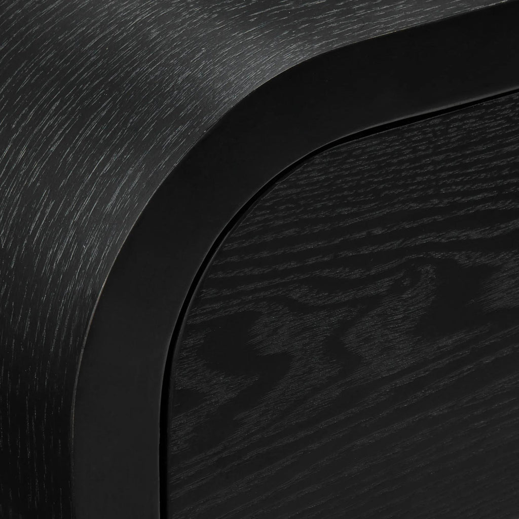 Black Console with Drawers