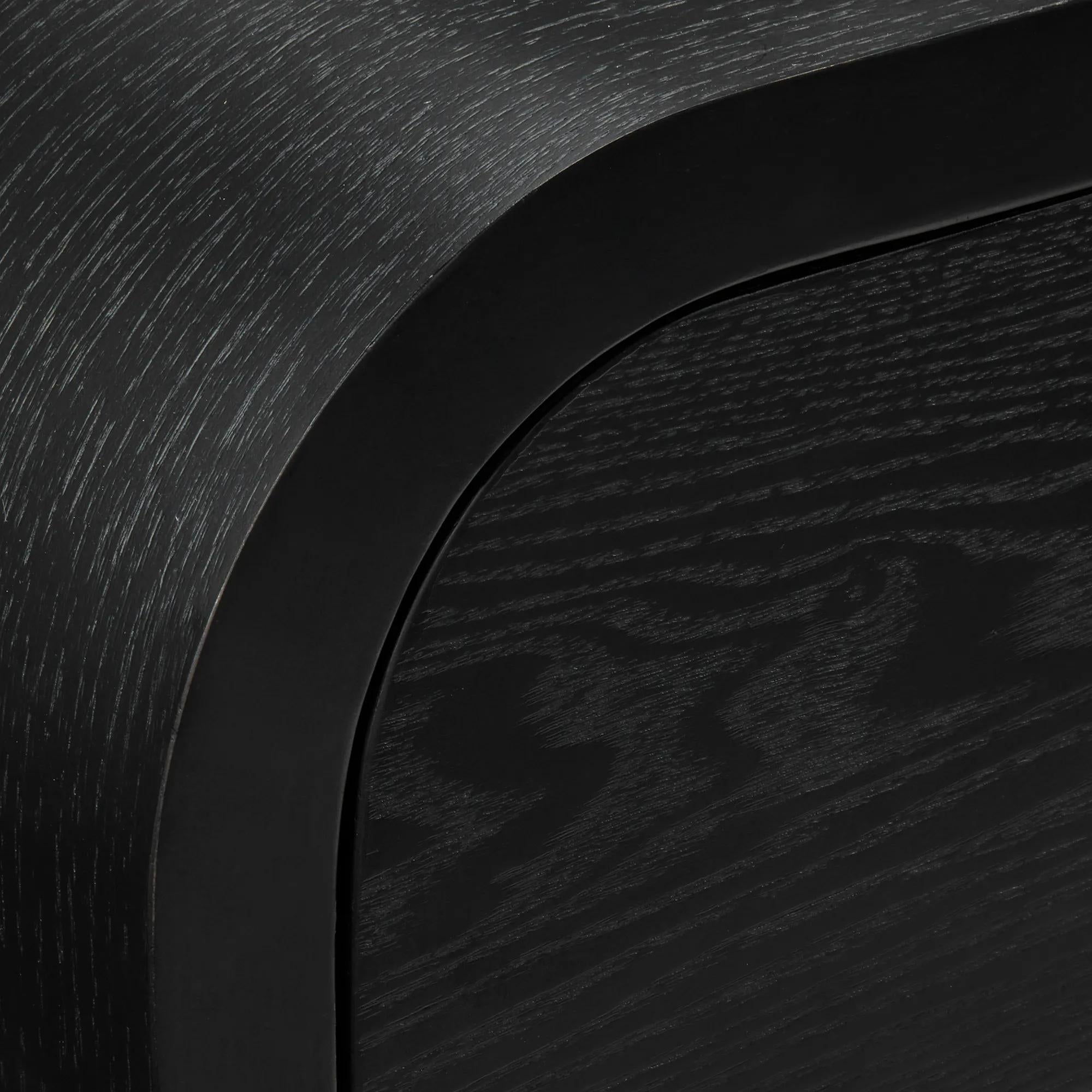 Black Console with Drawers