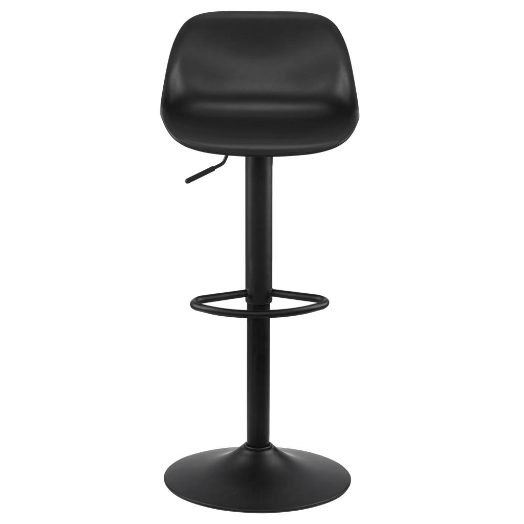 Black Metal & Plastic Bar Stool