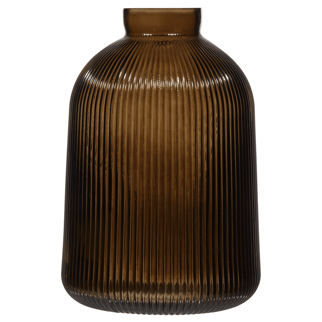Ribbed Glass Table Vase