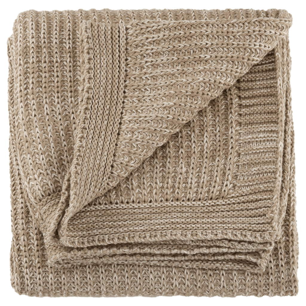 Taupe Ribba Throw