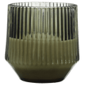 Ribbed Glass LED Candle