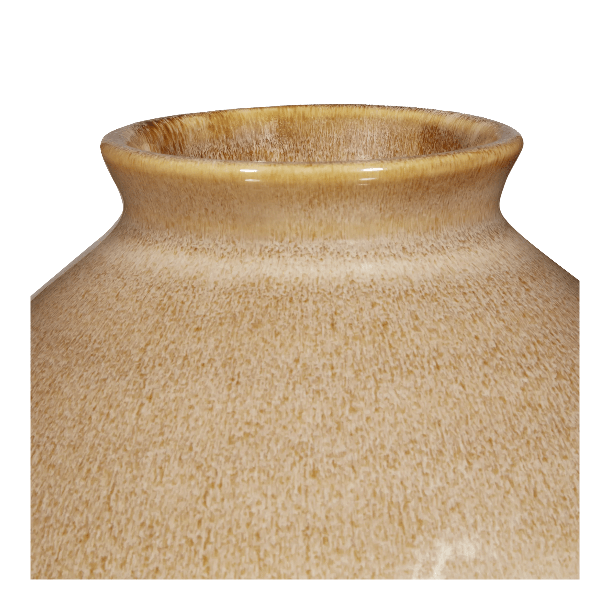 Brown Reactive Ceramic Table Vase