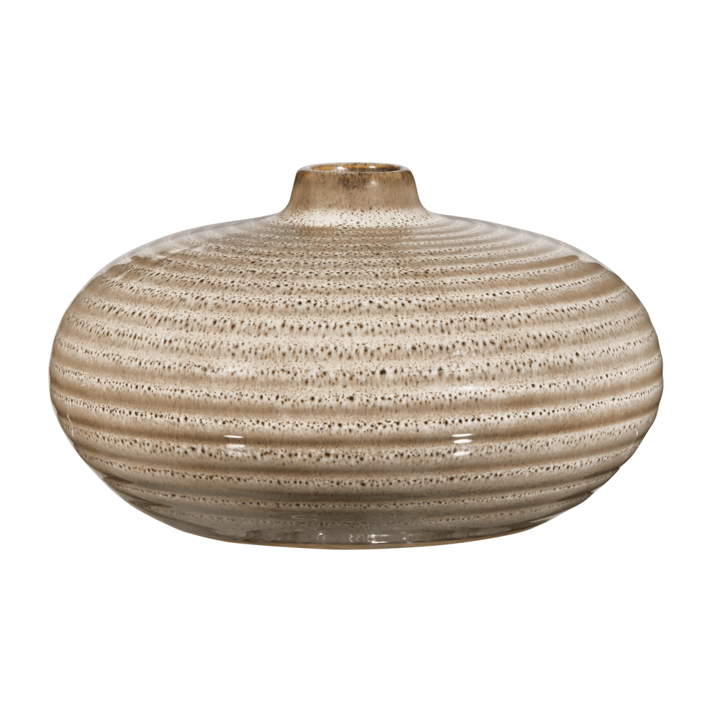 Ceramic Mini Ribbed Table Vase