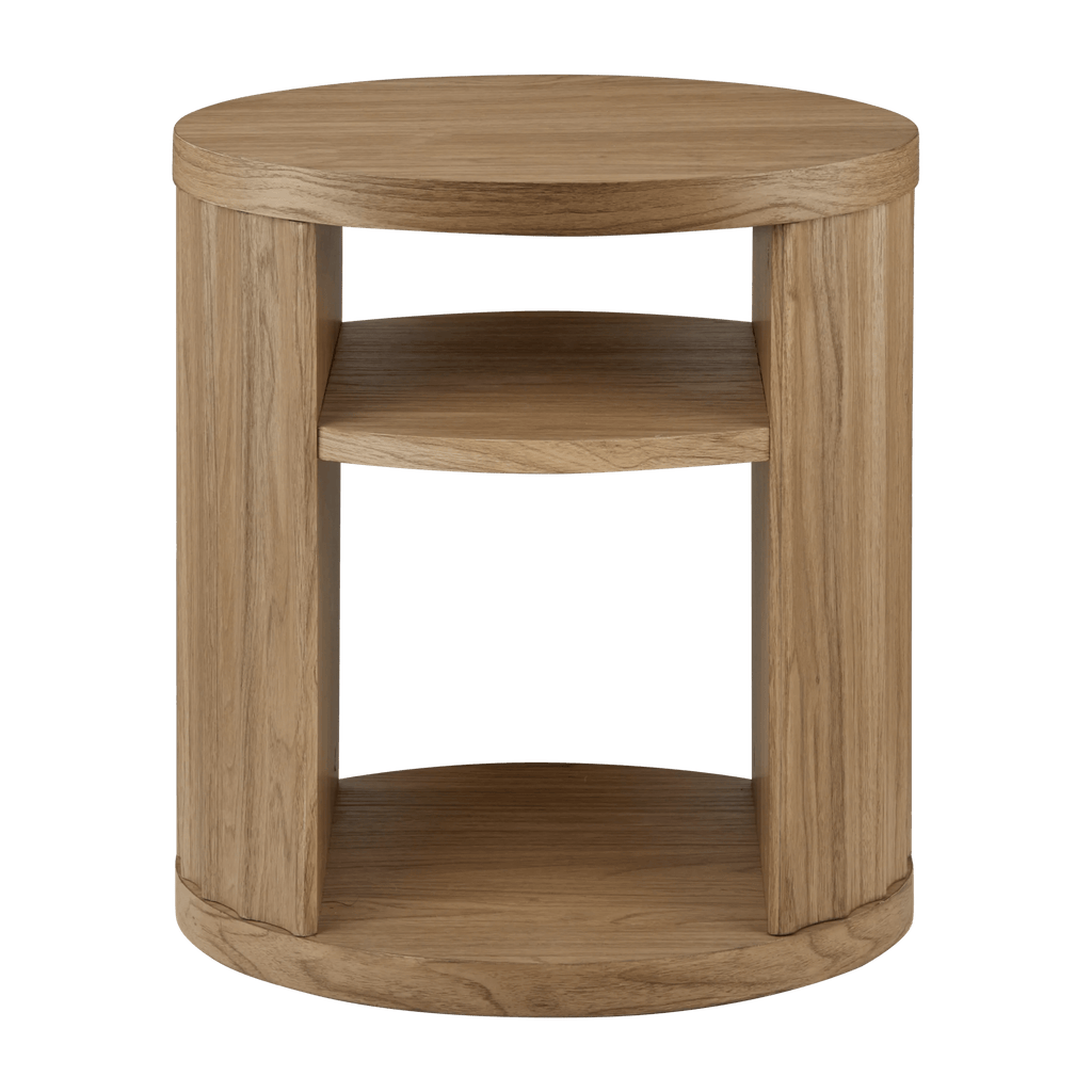 Side Table Oak Finish