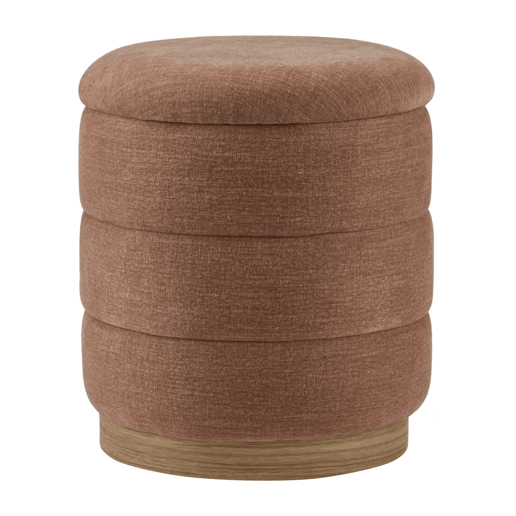 Ribbed Ottoman with Storage