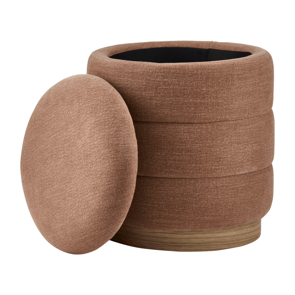Ribbed Ottoman with Storage