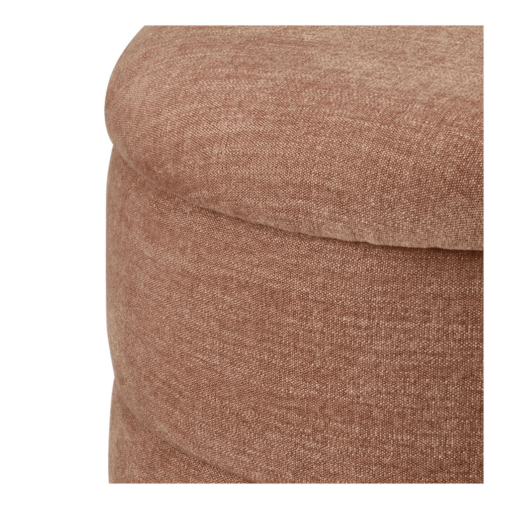 Ribbed Ottoman with Storage