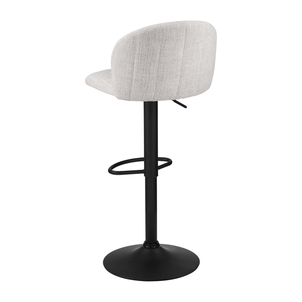 Adjustable Fabric and Metal Bar Stool