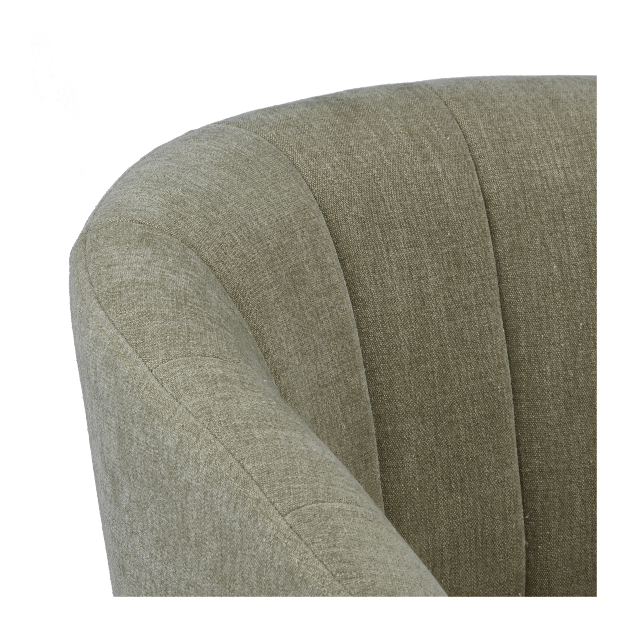 Fabric and Metal Wood Effect Accent Chair