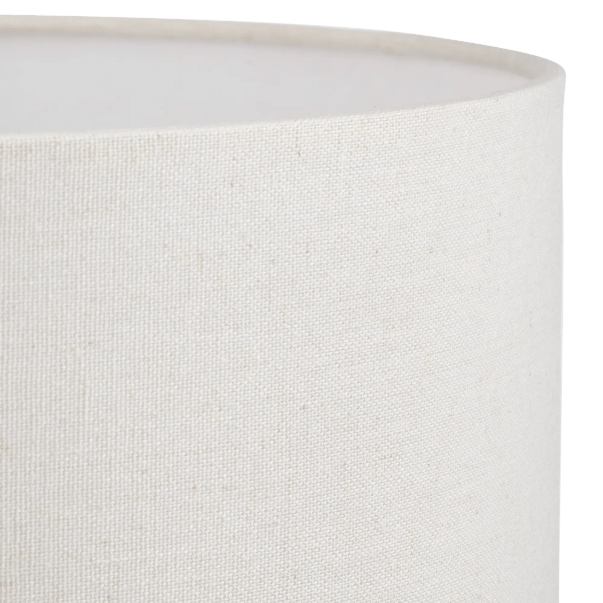 Black Table Lamp with Cream Shade