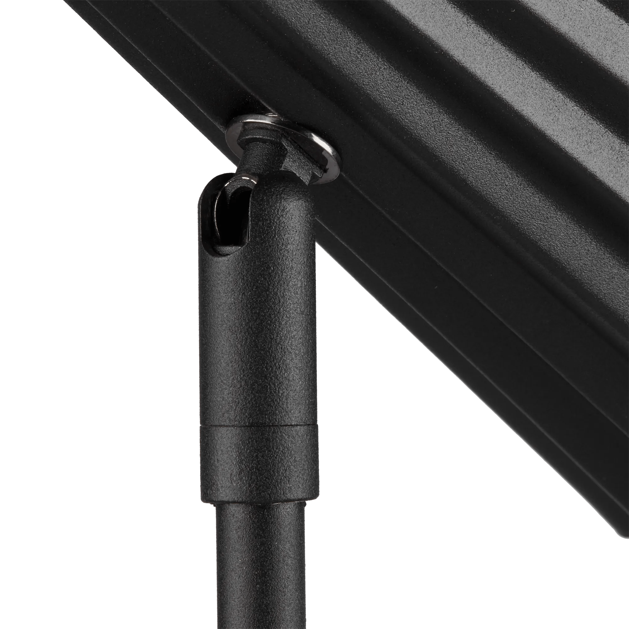 Black Ribbed Table Lamp