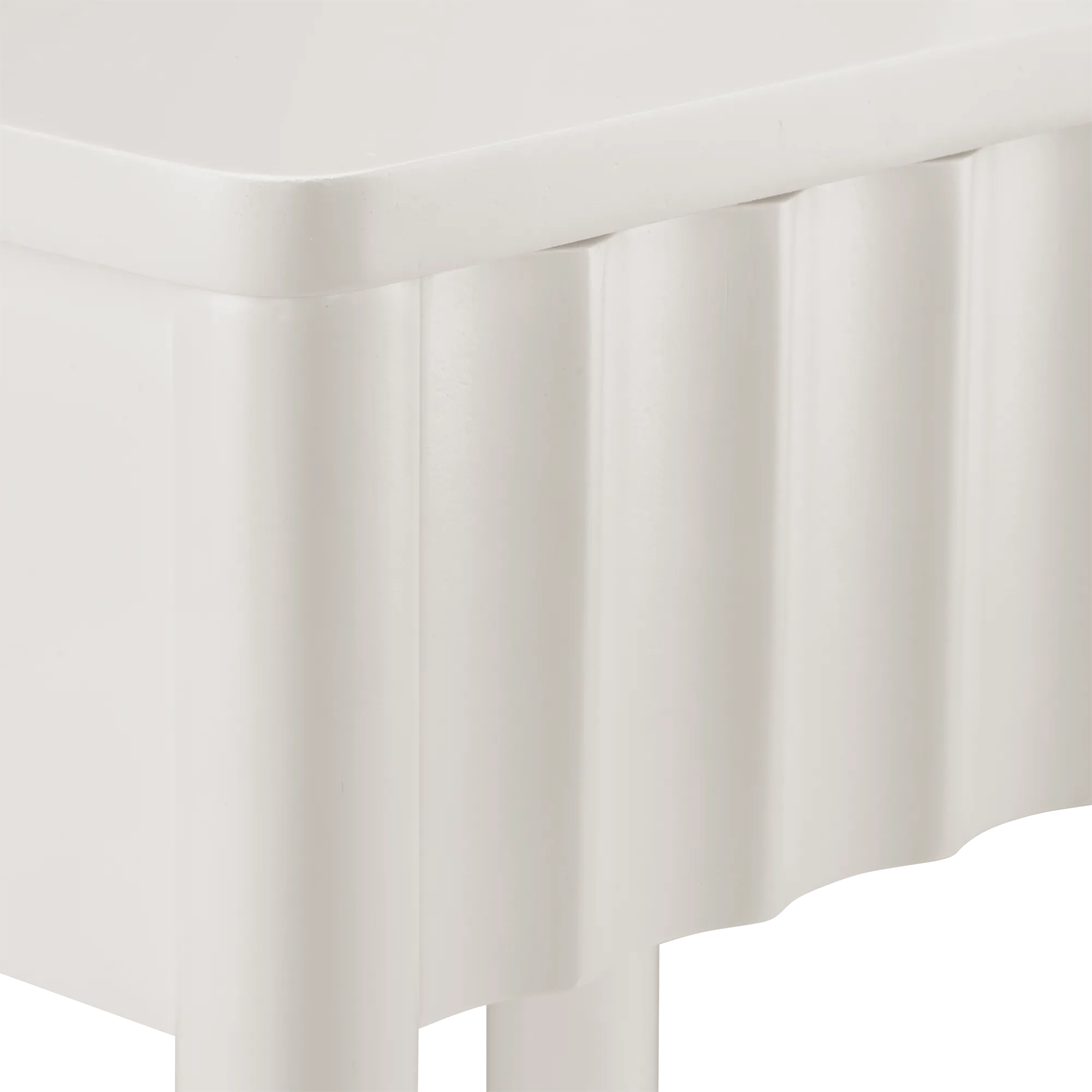White Nightstand with Drawer