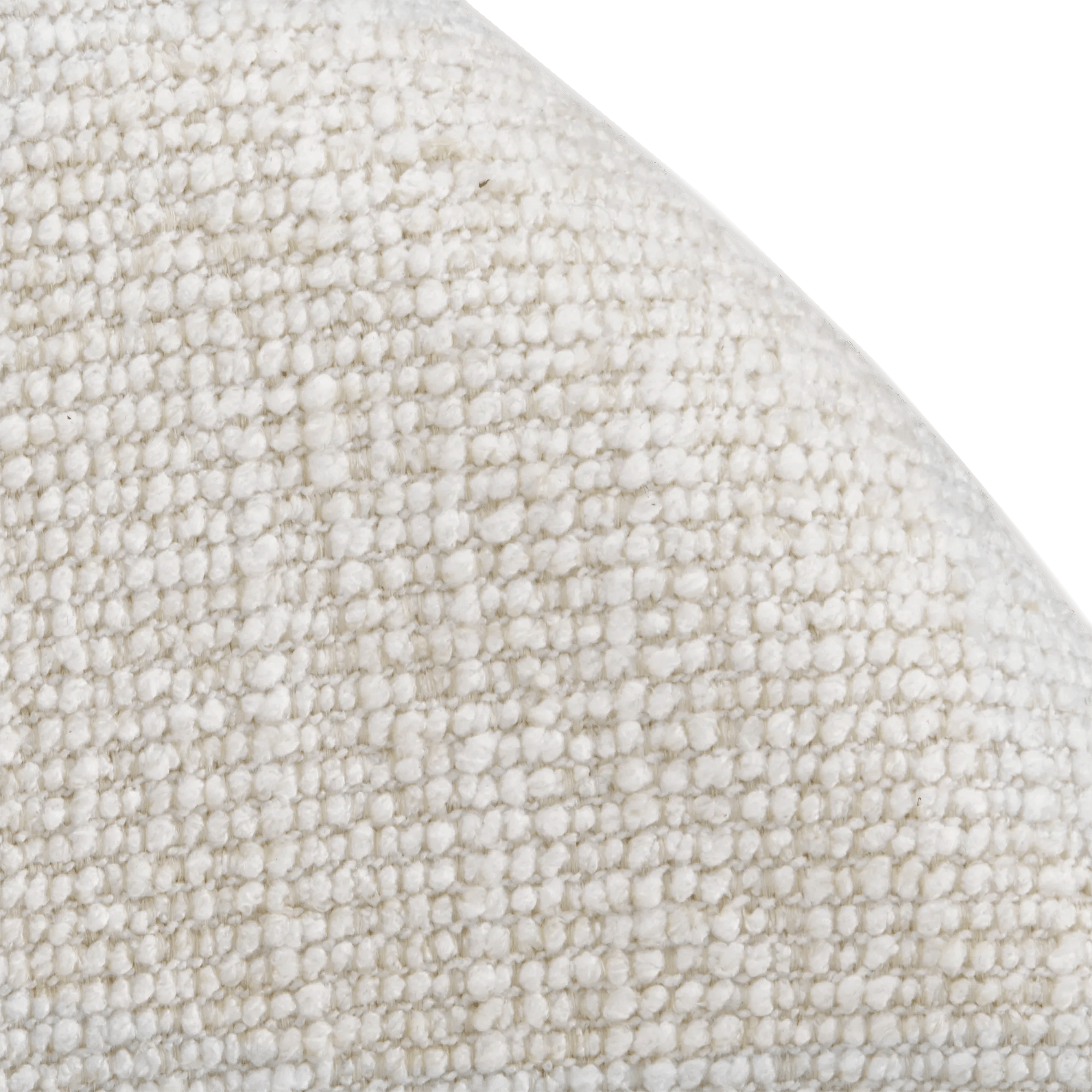 Cream Upholstered Chair with Rounded Back