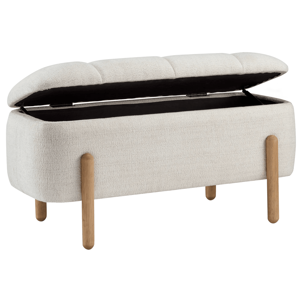 Padded Lift-Top Storage Bench