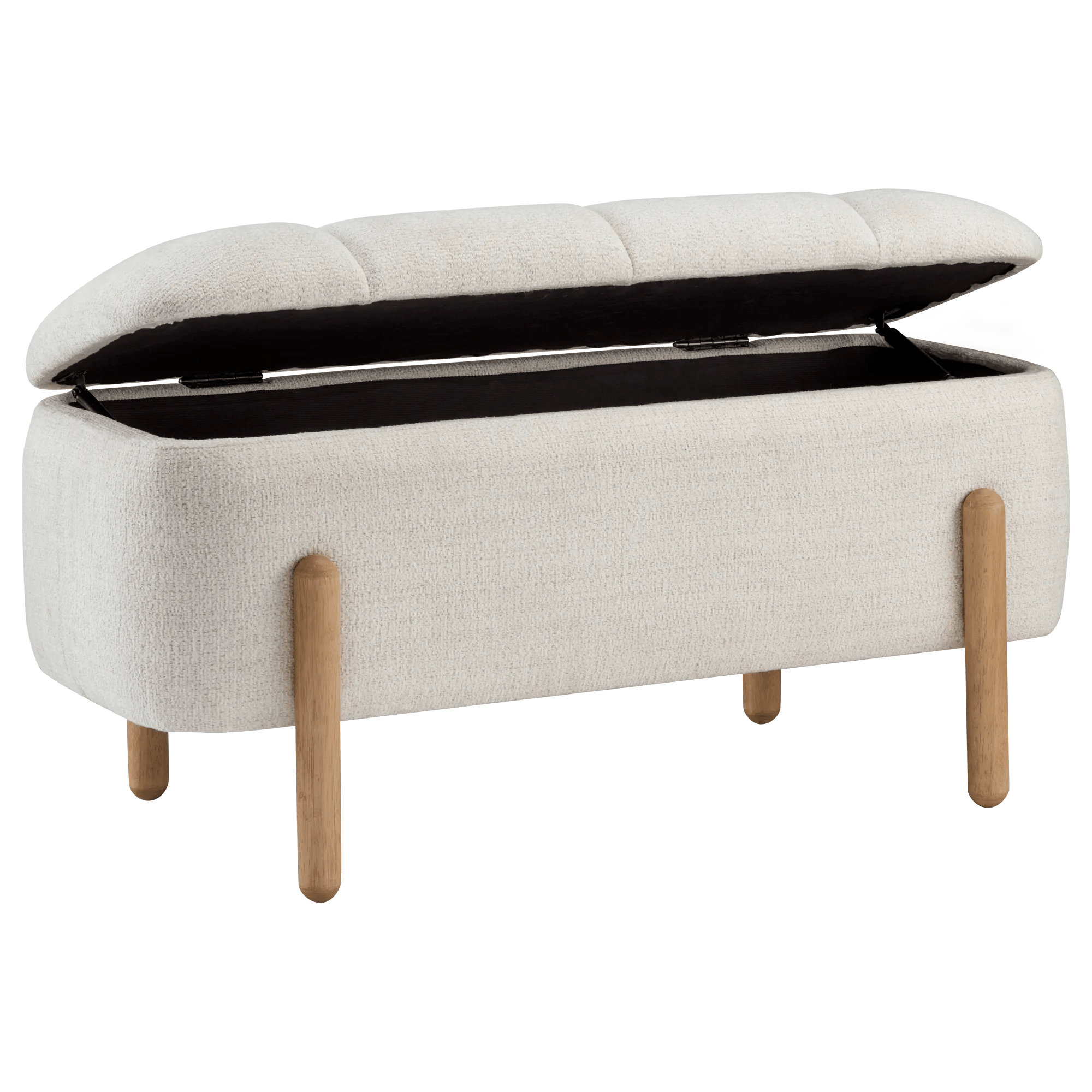 Padded Lift-Top Storage Bench
