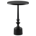 Black Round Side Table