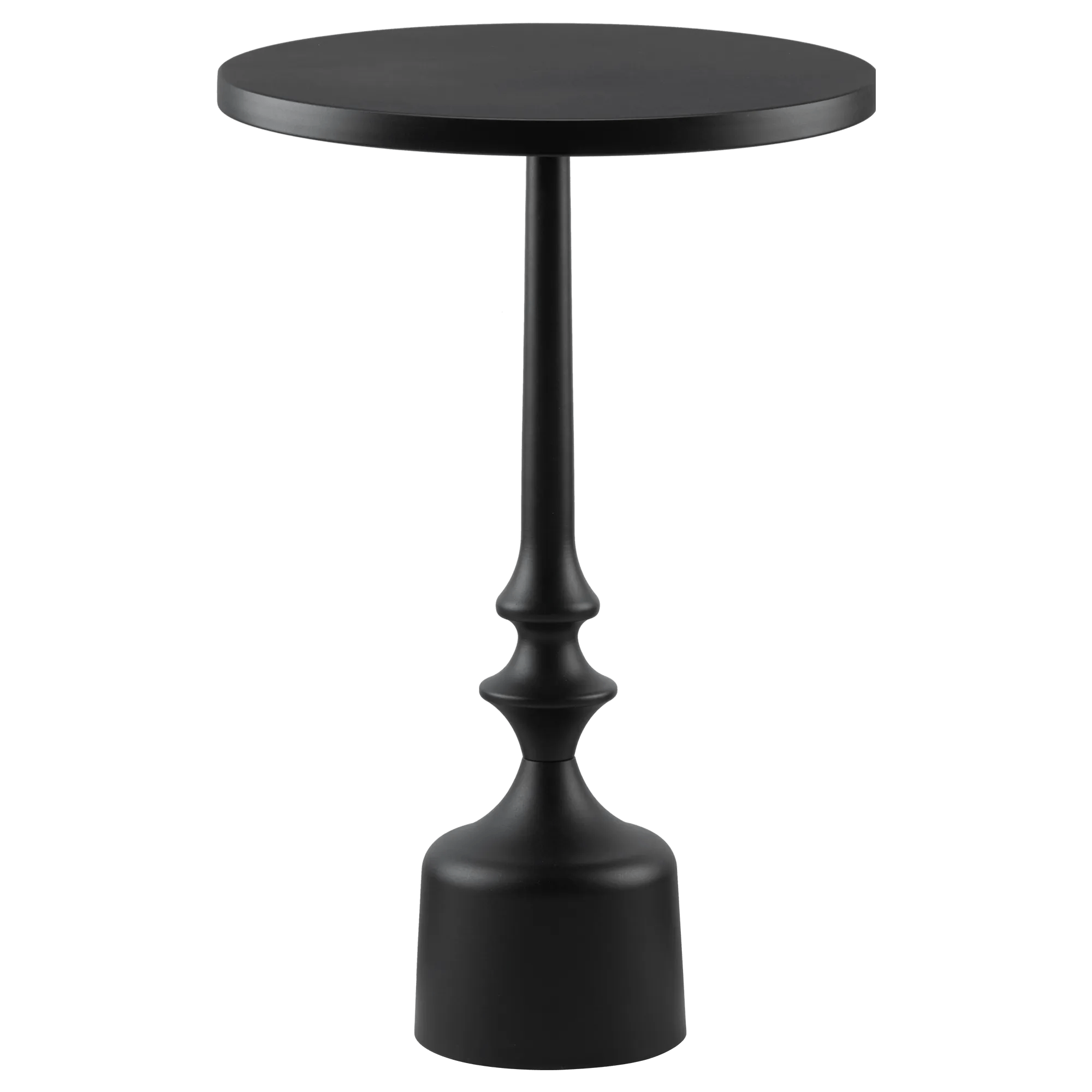 Black Round Side Table