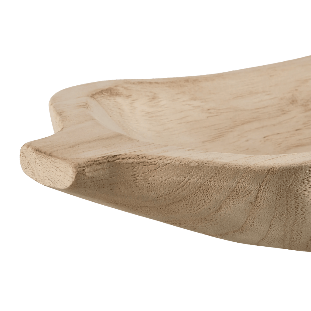 Natural Wood Decorative Bowl