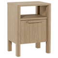 Wood Nightstand with Drawer