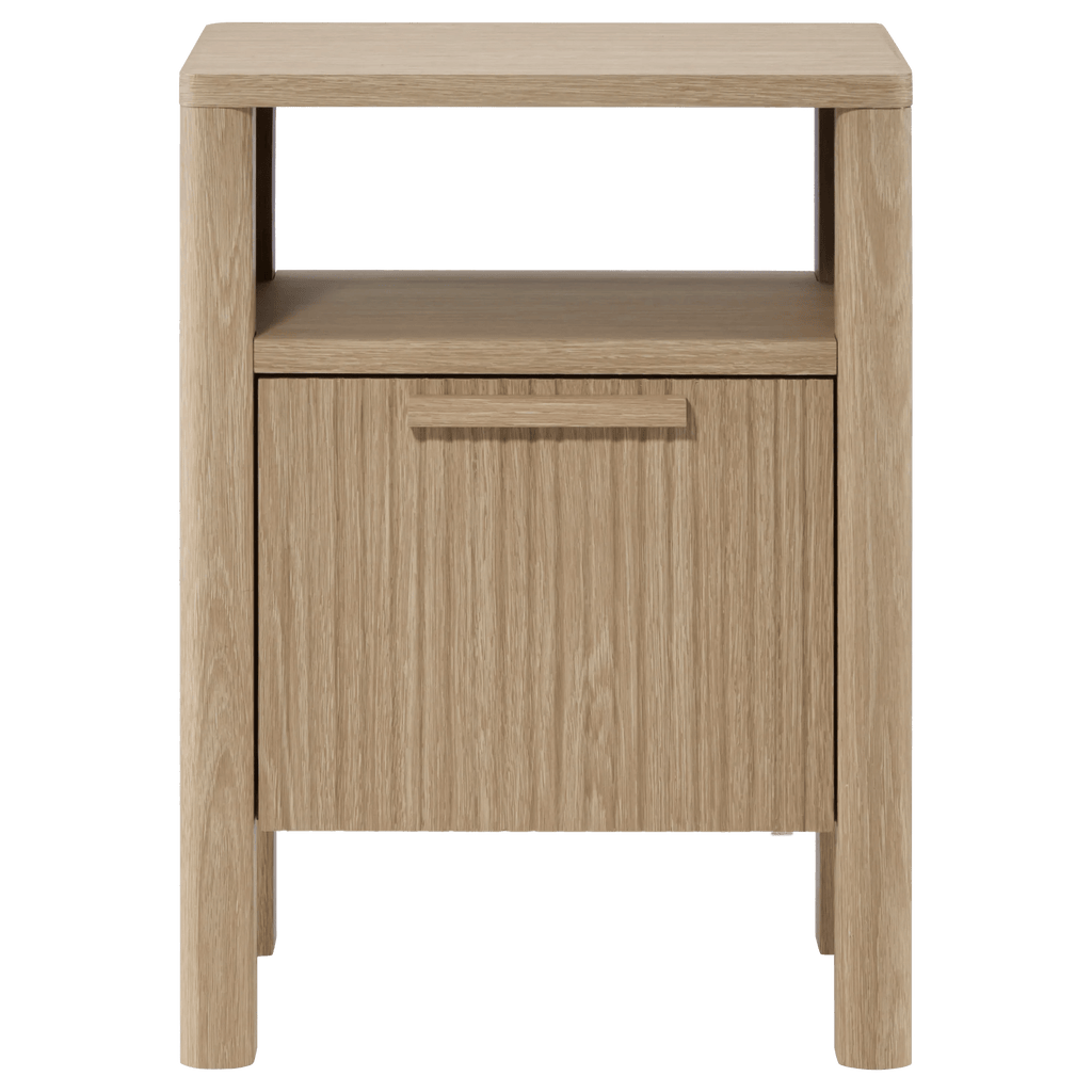 Wood Nightstand with Drawer