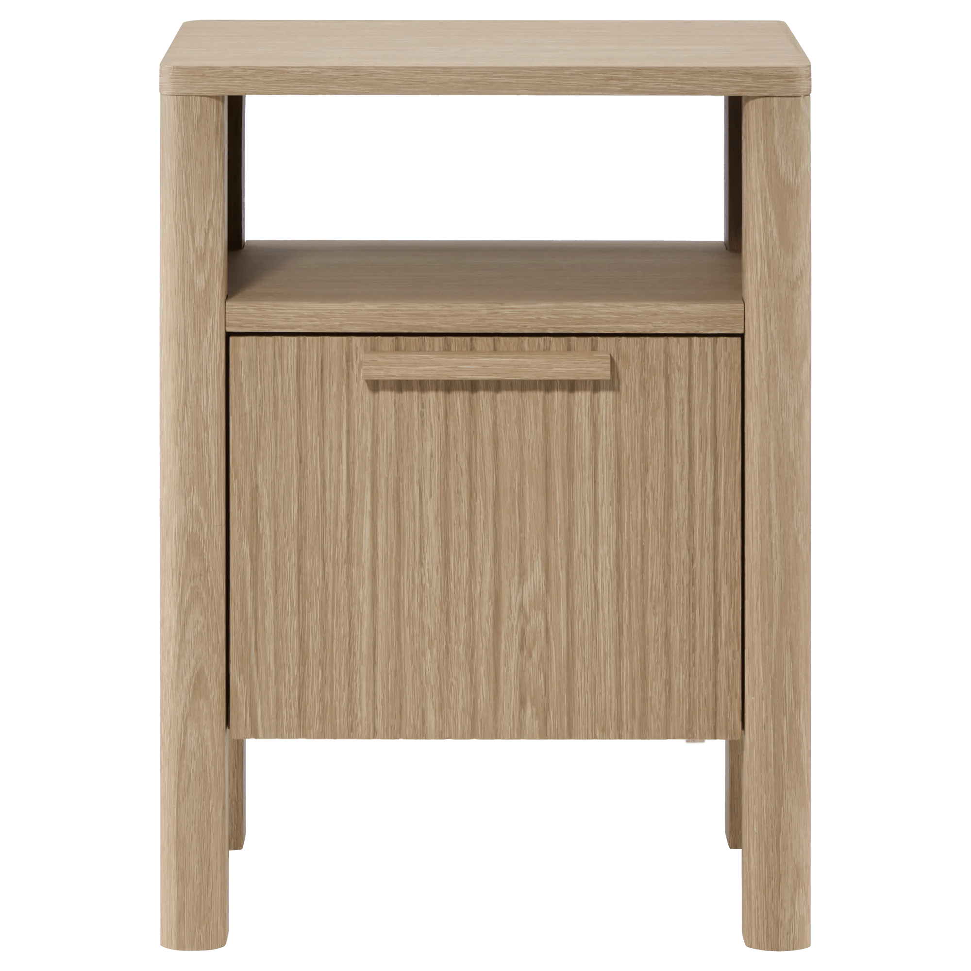Wood Nightstand with Drawer