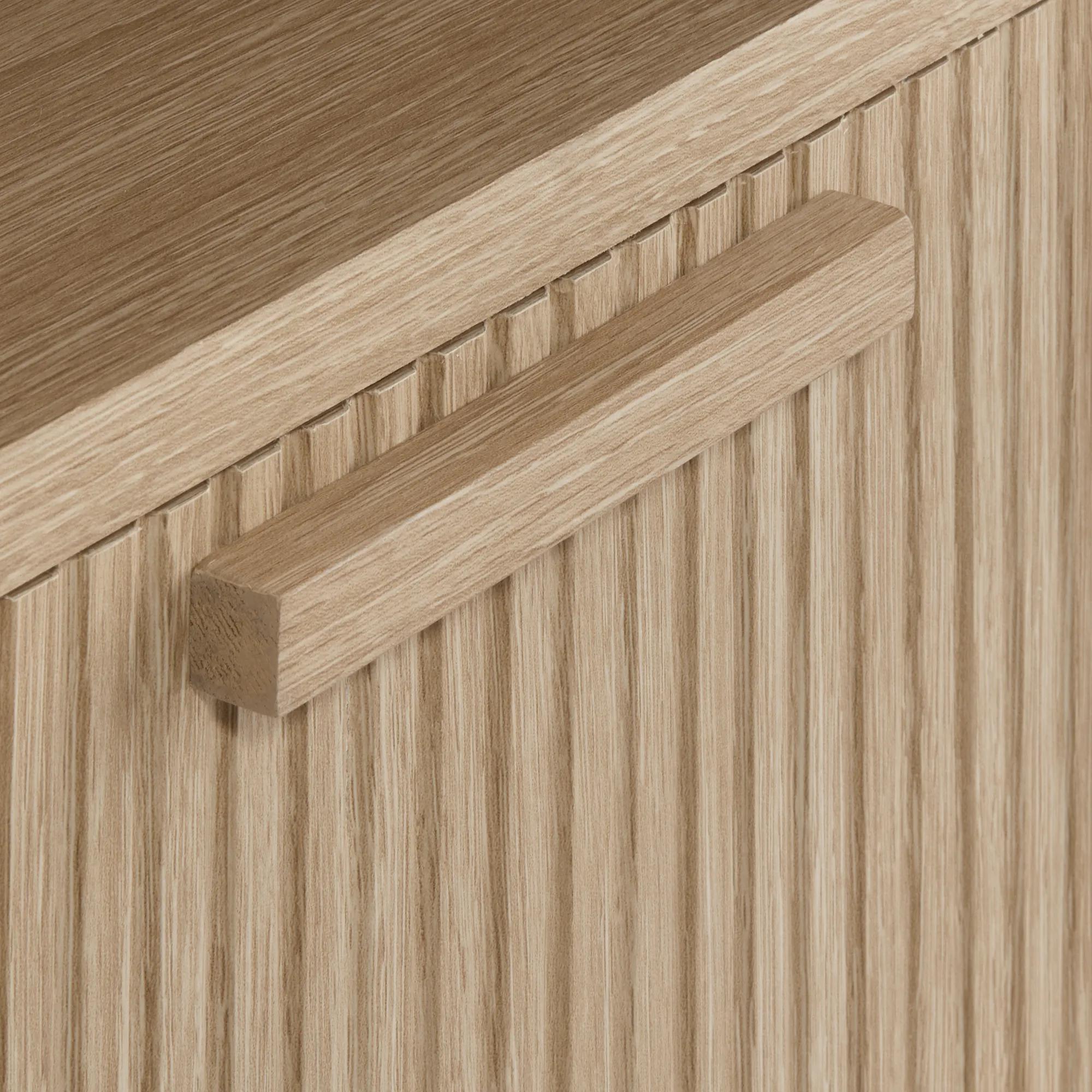 Wood Nightstand with Drawer