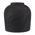 Black Wooden Decorative Vase