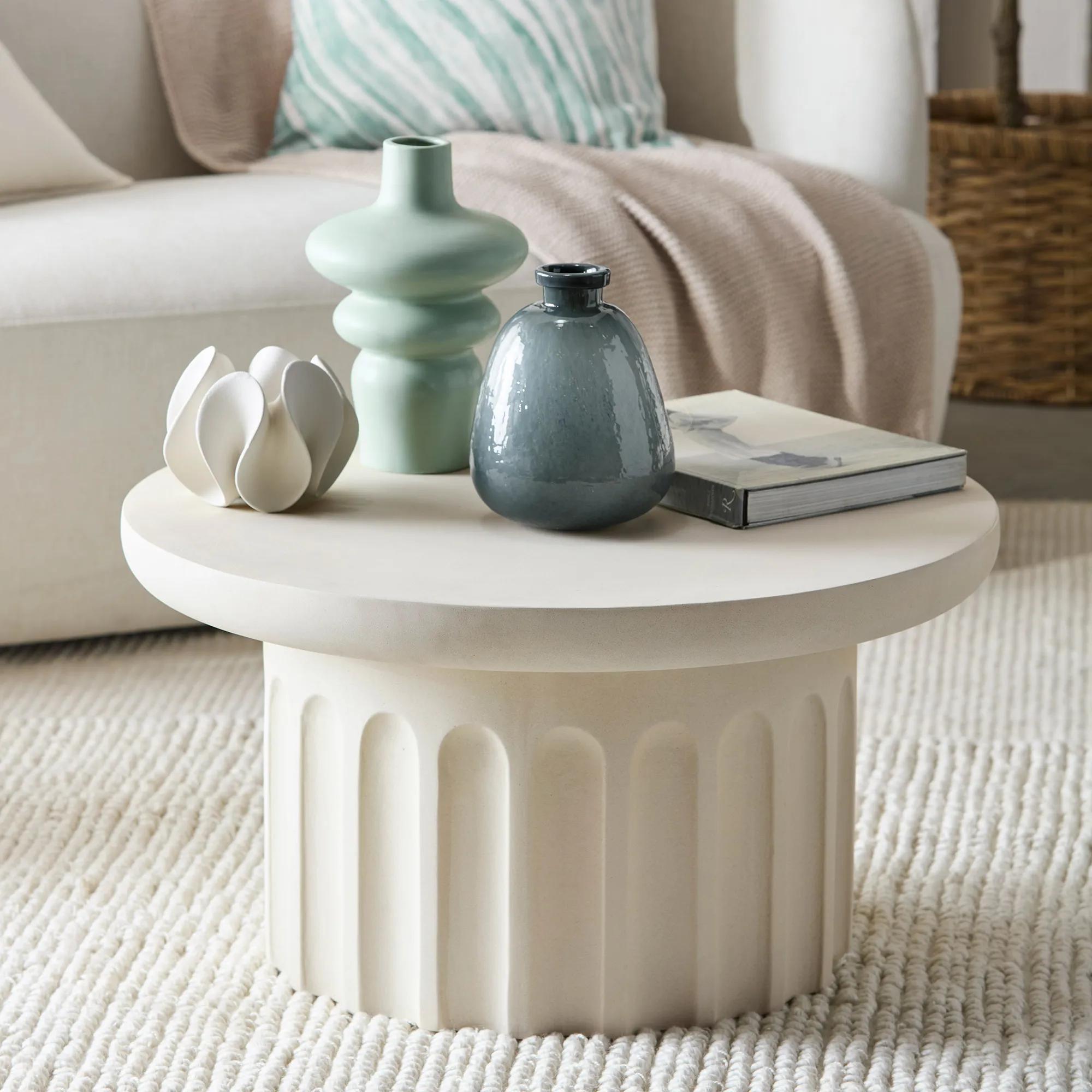 Arched Beige Coffee Table