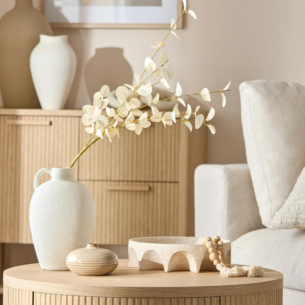 Ceramic Mini Ribbed Table Vase