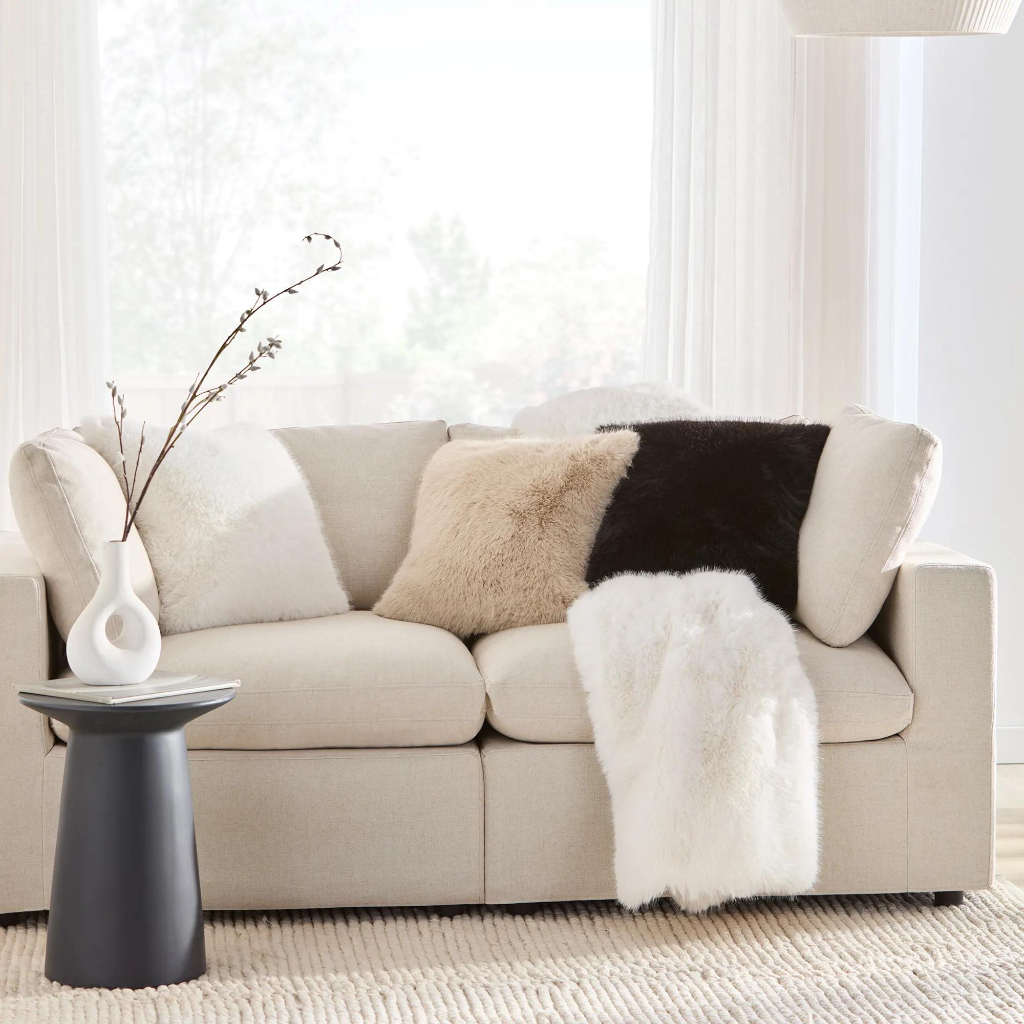 Black Cement Hourglass Side Table