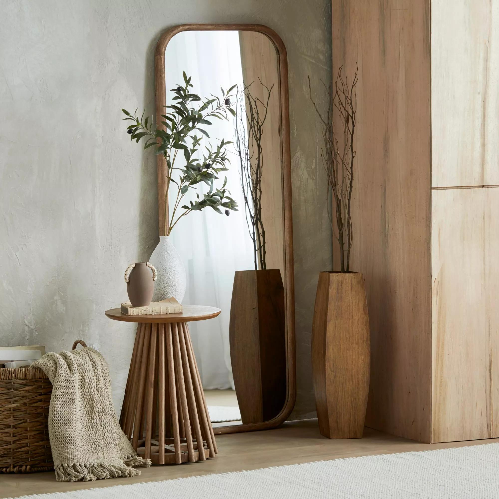 Mango Wood Openwork Side Table