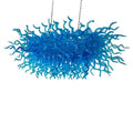 Designer 100% Hand-Blown Glass LED Chandelier for Foyers, Living Rooms, and Dining Rooms