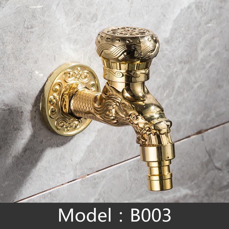 Bathroom Faucet Brass Tap Kitchen Outdoor Garden Taps High Quality Washing Machine Mop Luxury Antique Decorative Bibcock