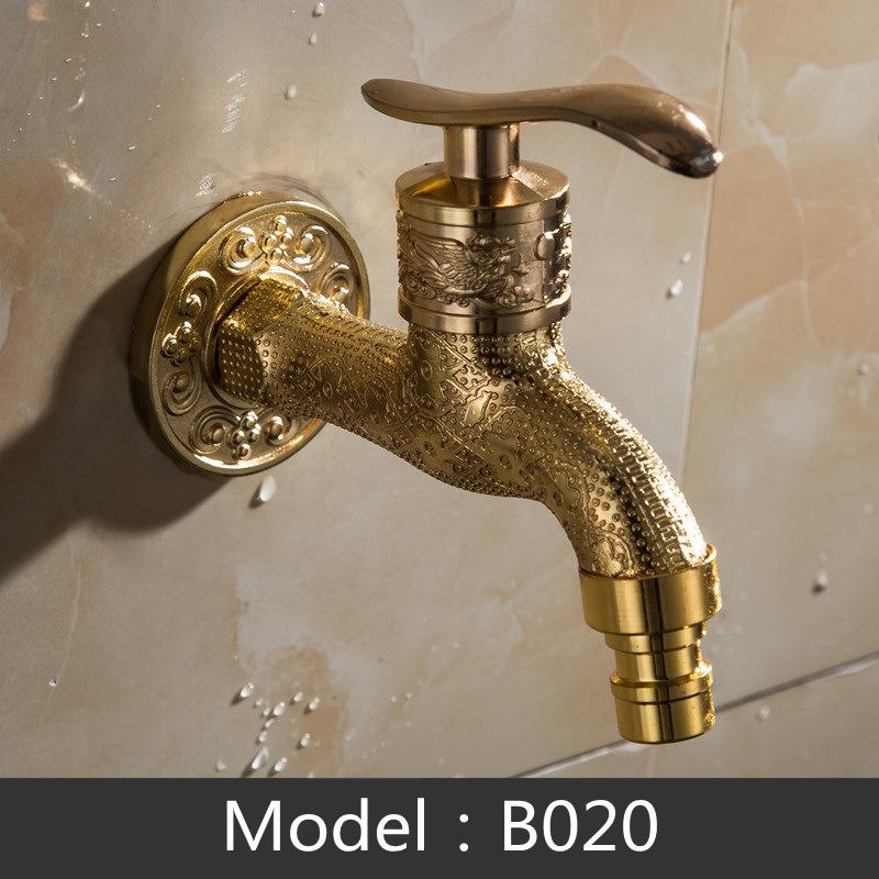 Bathroom Faucet Brass Tap Kitchen Outdoor Garden Taps High Quality Washing Machine Mop Luxury Antique Decorative Bibcock