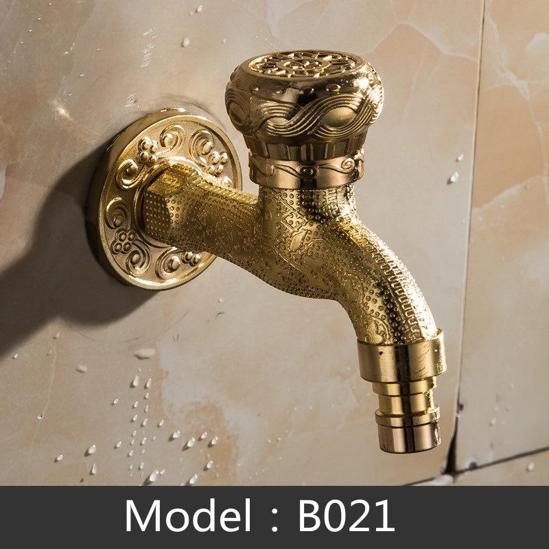 Bathroom Faucet Brass Tap Kitchen Outdoor Garden Taps High Quality Washing Machine Mop Luxury Antique Decorative Bibcock