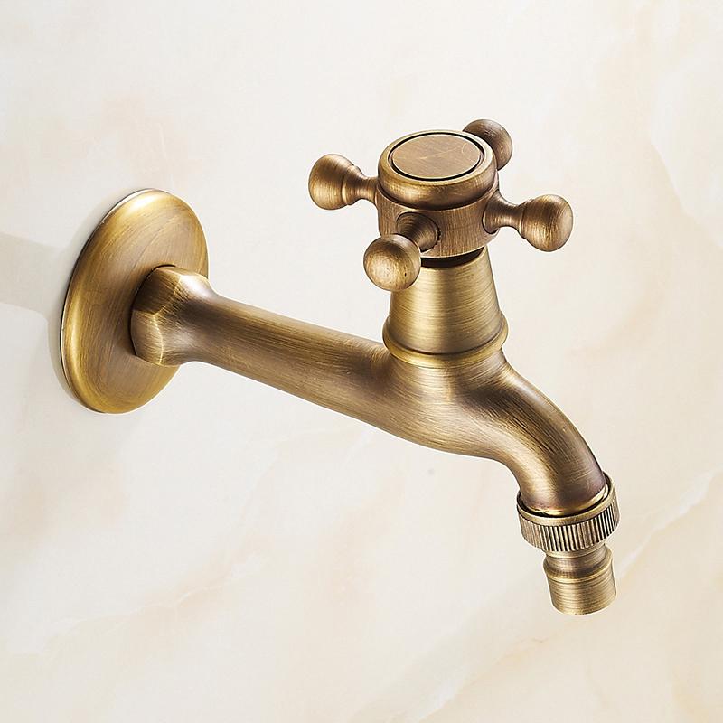 Bathroom Faucet Brass Tap Kitchen Outdoor Garden Taps High Quality Washing Machine Mop Luxury Antique Decorative Bibcock