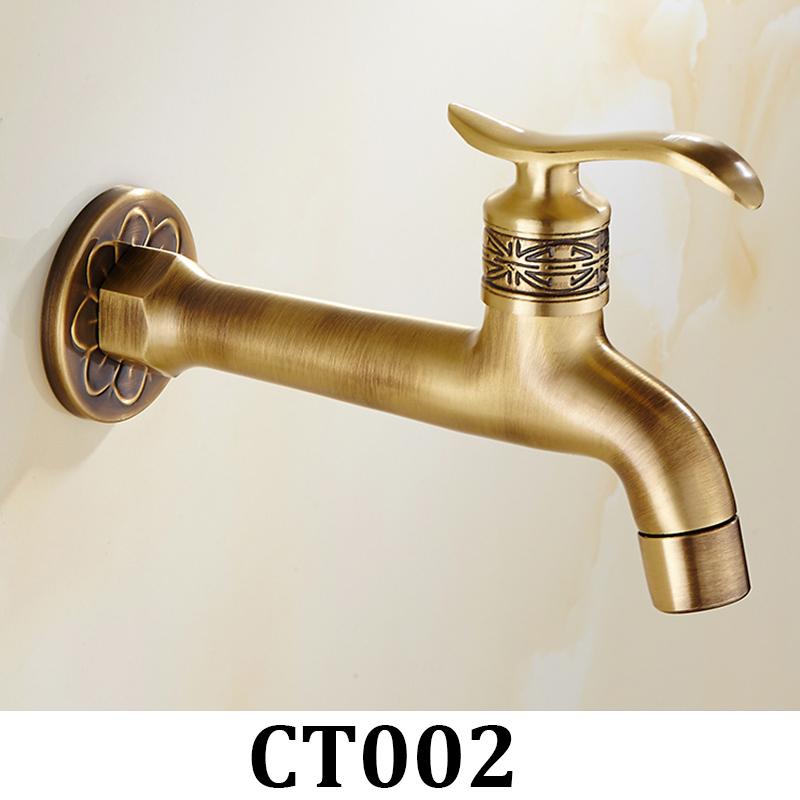 Bathroom Faucet Brass Tap Kitchen Outdoor Garden Taps High Quality Washing Machine Mop Luxury Antique Decorative Bibcock
