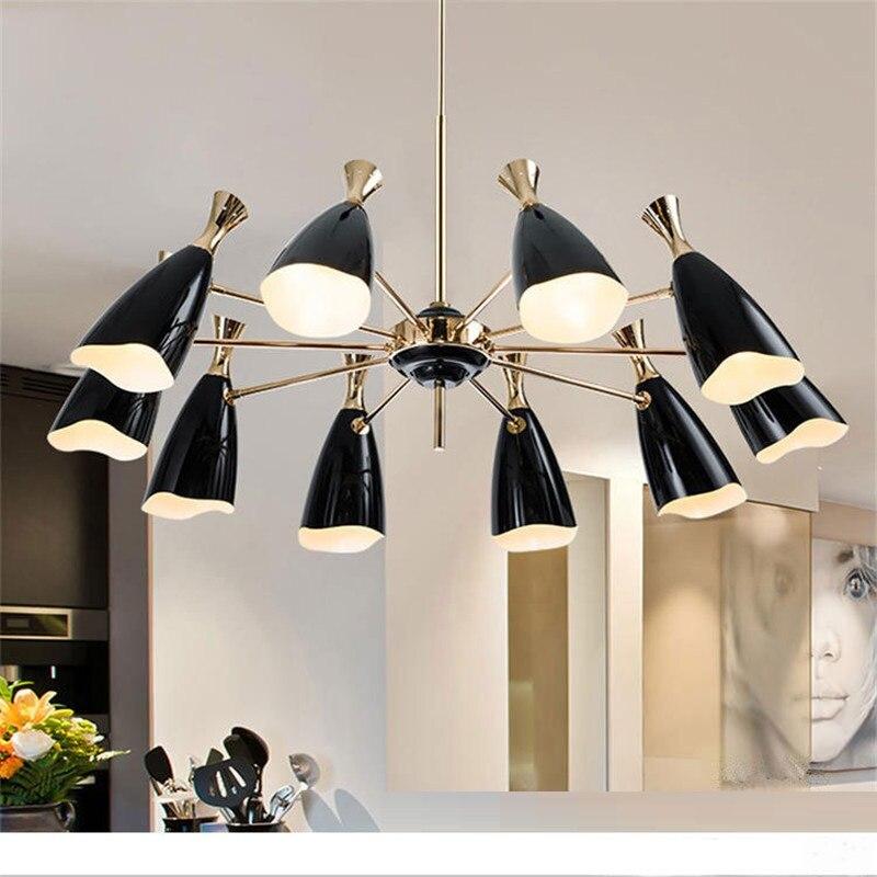 Modern Mid-Century Pendant Chandelier Lighting for Kitchen Island, Dining, or Living Room Décor